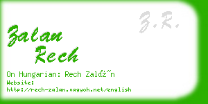 zalan rech business card